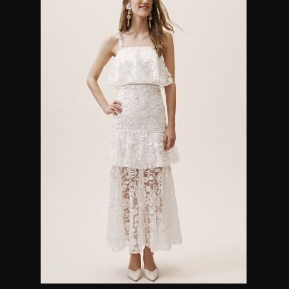 Bhldn ML Monique Lhuillier Dalynn Dress Size 4